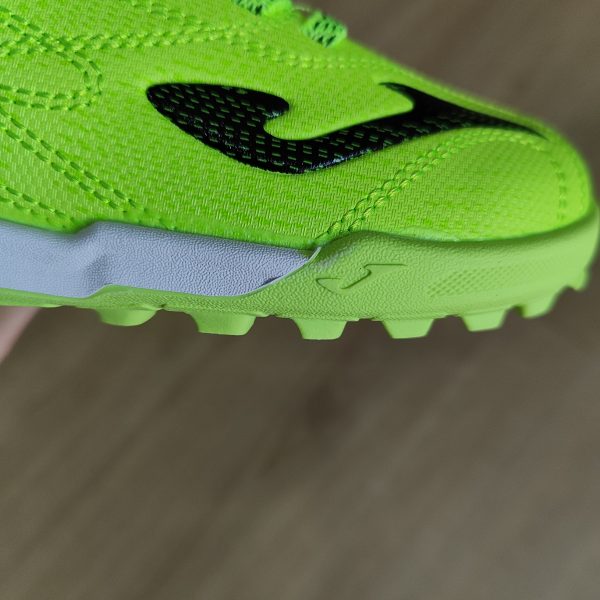 Botas fútbol Evolution Jr Barefoot 25 moqueta - turf junior verde flú - Imagen 3