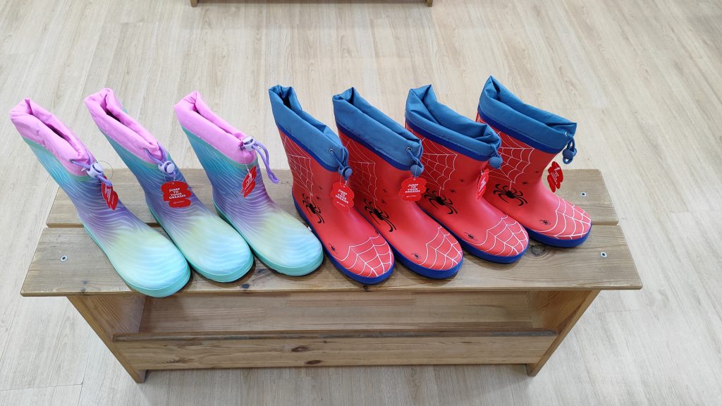 Botas de agua de crecendo
