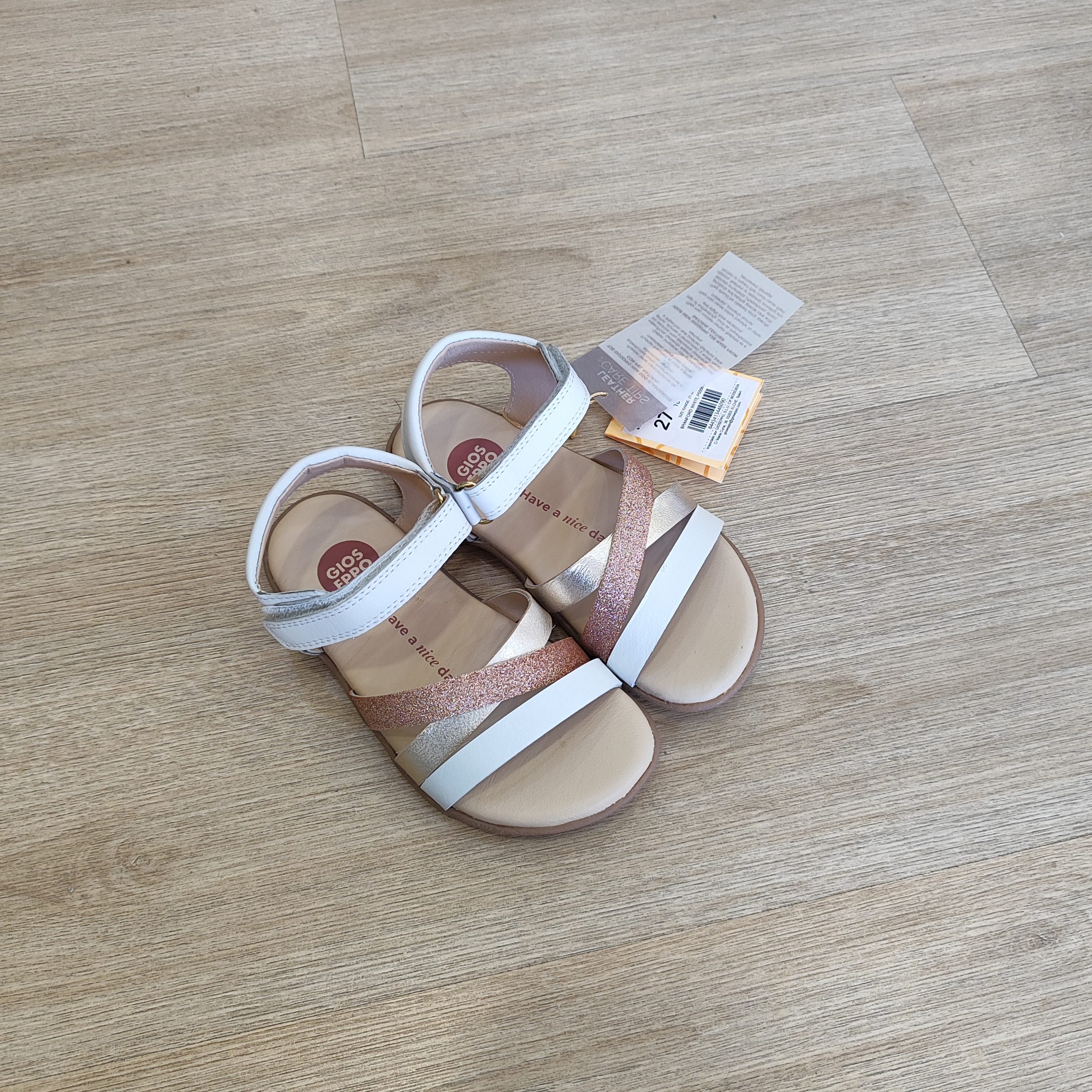SANDALIAS BAREFOOT BRILLO PIEL BRANFORD DE GIOSEPPO