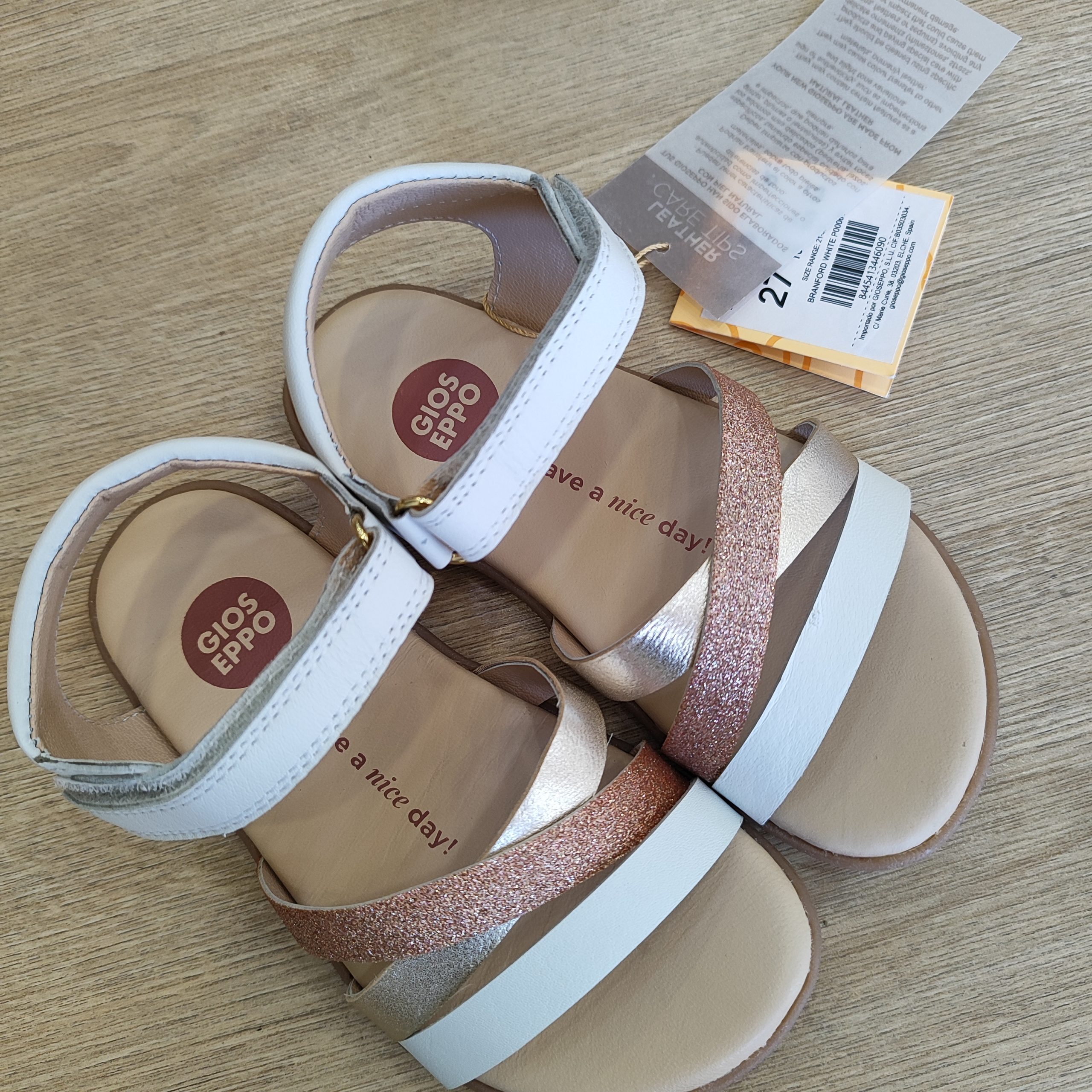 SANDALIAS BAREFOOT BRILLO PIEL BRANFORD DE GIOSEPPO - Imagen 5