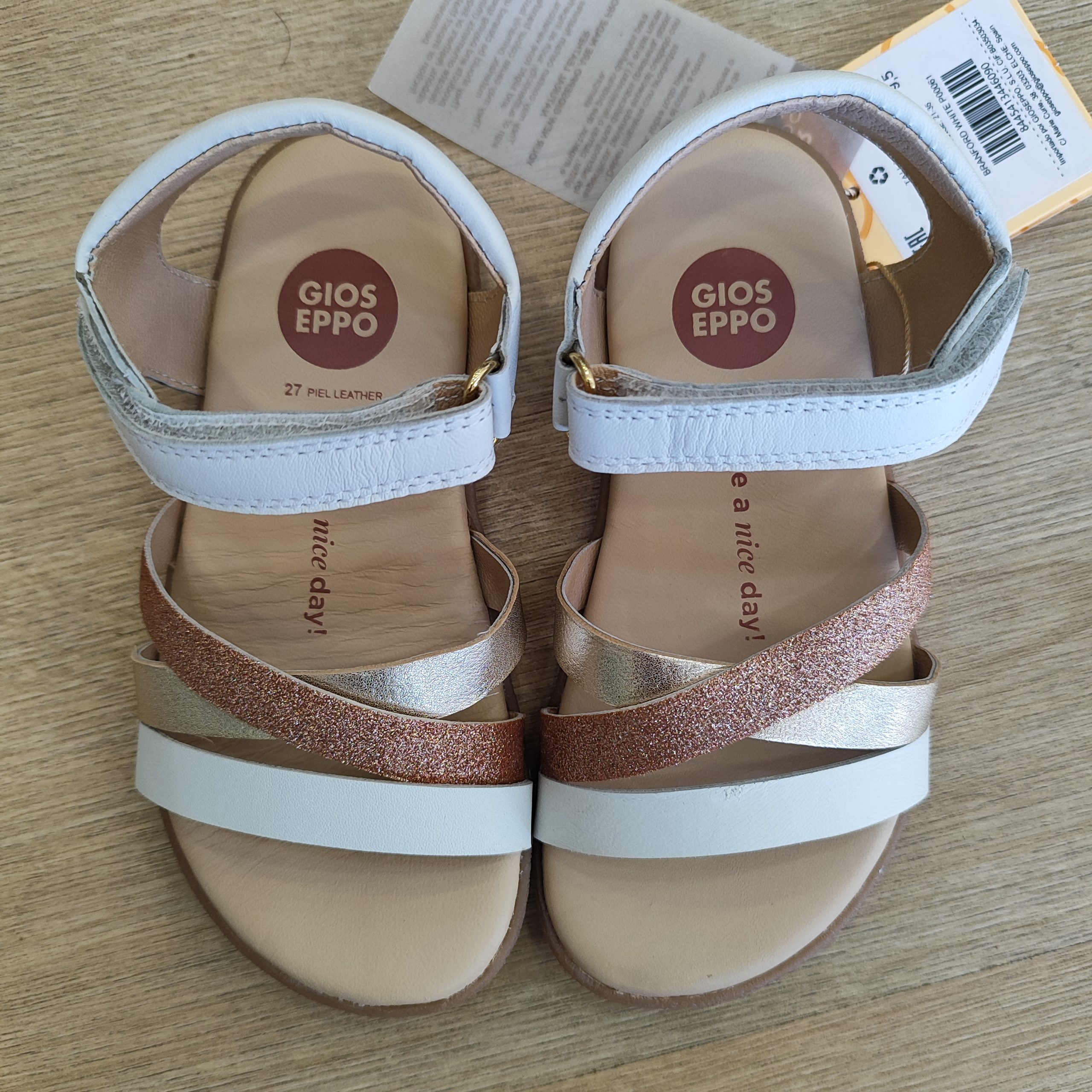 SANDALIAS BAREFOOT BRILLO PIEL BRANFORD DE GIOSEPPO - Imagen 4