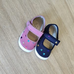 Bailarinas de lona CORAZON de Vul-peques