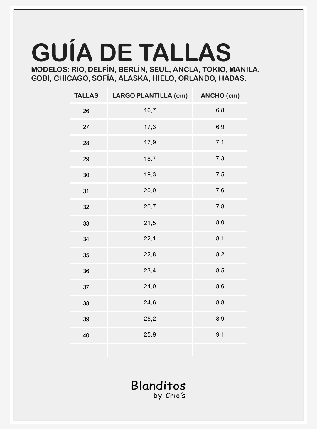 Deportivas tipo cangrejeras OLIMPO de Blanditos by Crios - Imagen 10